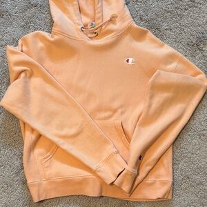 Champion Women's Light Orange Hoodie